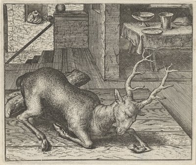 Favola del cervo ubriaco da Egidius  Sadeler (II)