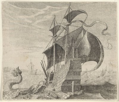Favola della nave e della balena da Egidius  Sadeler (II)