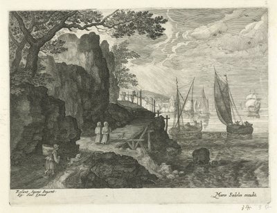 Vista di un porto da Egidius  Sadeler (II)