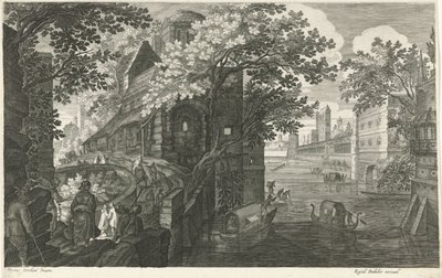 Gondole su un canale da Egidius  Sadeler (II)