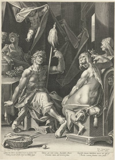Ercole e Onfale da Egidius  Sadeler (II)