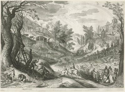 Marzo e aprile da Egidius  Sadeler (II)