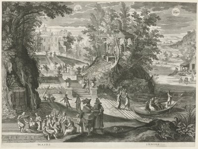 Maggio e giugno (I dodici mesi in sei paesaggi italiani) da Egidius  Sadeler (II)