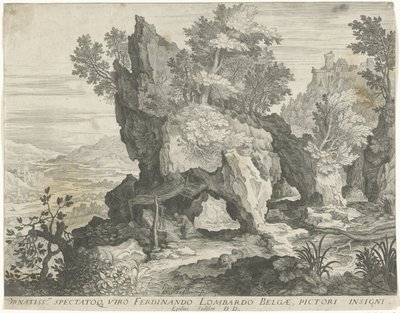 Paesaggio roccioso con San Girolamo da Egidius  Sadeler (II)
