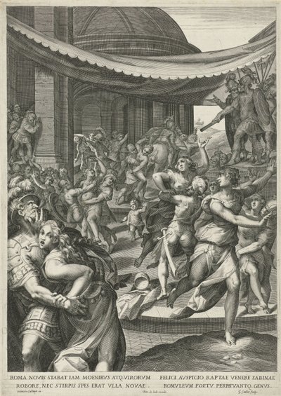 Ratto delle Sabine da Egidius  Sadeler (II)
