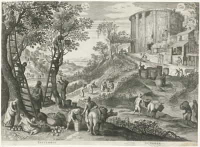 Settembre e ottobre da Egidius  Sadeler (II)