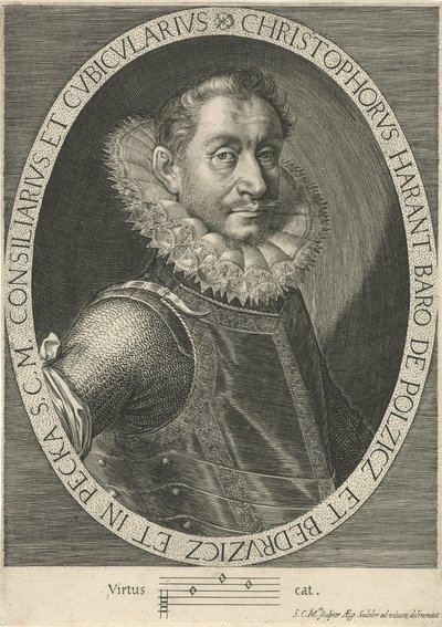 Ritratto del compositore Krystof Harant 1564-1621, ca. 1600 da Aegidius Sadeler or Saedeler