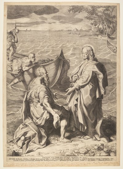 Chiamata dei discepoli Pietro e Andrea da Aegidius Sadeler II
