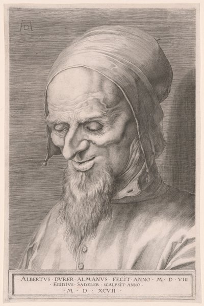 Testa di un apostolo da Aegidius Sadeler II