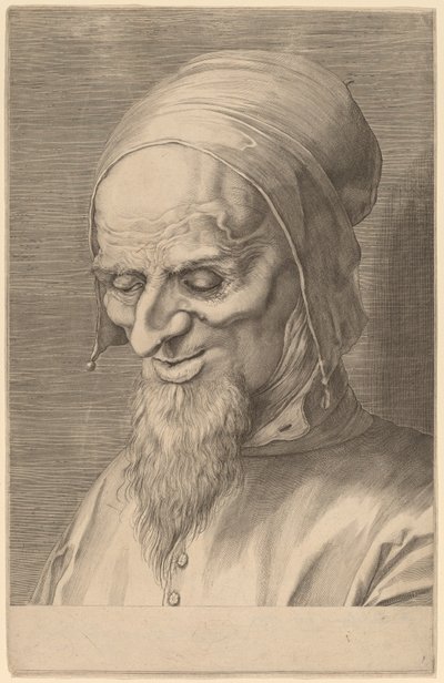 Testa di un Apostolo con Barba e Cappello da Aegidius Sadeler II