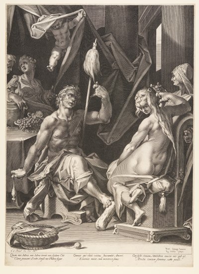 Ercole e Omphale da Aegidius Sadeler II