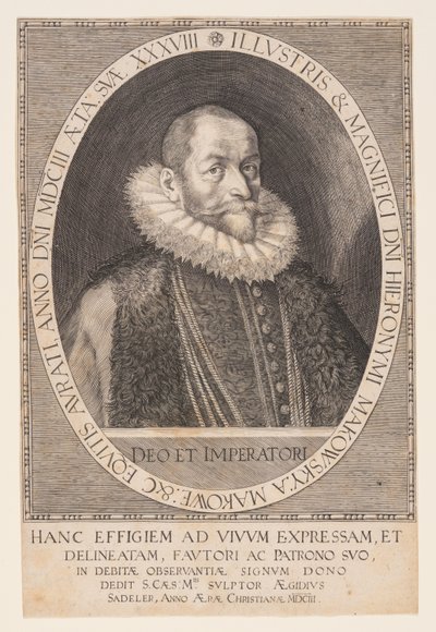Hieronymus Makofsky, Ciambellano da Aegidius Sadeler II