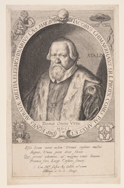Jacob Chimarrhaeus, Gran Cerimoniere di Rodolfo II da Aegidius Sadeler II