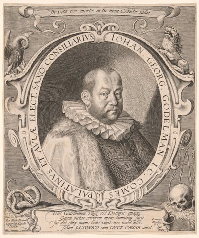 Johann Georg von Gödelmann, professore di diritto, diplomatico da Aegidius Sadeler II