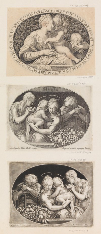 Madonna con Bambino e San Giovanni da Aegidius Sadeler II