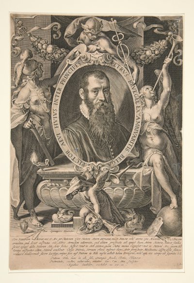 Ritratto di Peter Brueghel il Giovane da Aegidius Sadeler II