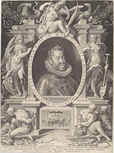 Ritratto di Rodolfo II da Aegidius Sadeler II
