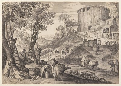 Settembre/ottobre, da I dodici mesi da Aegidius Sadeler II