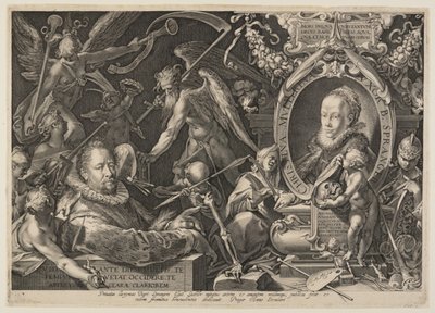 Spranger e sua moglie da Aegidius Sadeler II