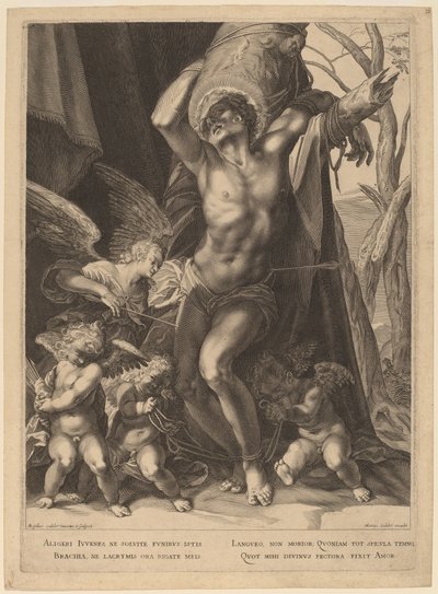 Il martirio di San Sebastiano da Aegidius Sadeler II