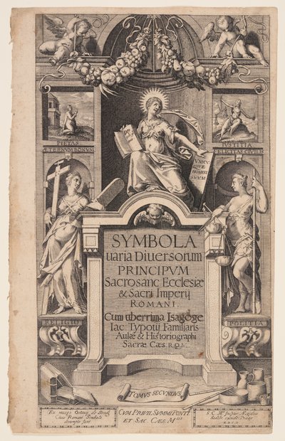 Frontespizio di Symbola varia diversorum da Aegidius Sadeler II