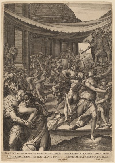 Il ratto delle Sabine da Aegidius Sadeler II after Denys Calvaert