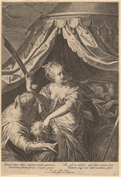 Giuditta con la testa di Oloferne da Aegidius Sadeler II, after Hans von Aachen
