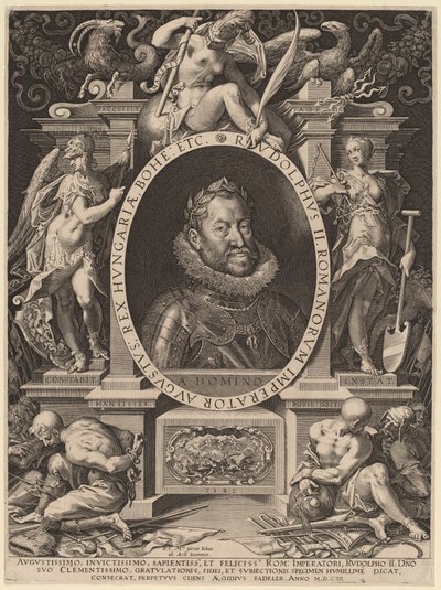 Rodolfo II da Aegidius Sadeler II after Hans von Aachen
