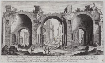 Terme di Caracalla, Roma (incisione) da Aegidius Sadeler or Saedeler