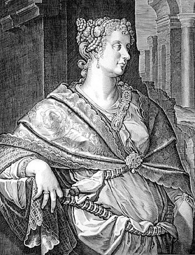 Martia Fulvia moglie di Tito (incisione) da Aegidius Sadeler or Saedeler
