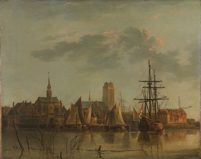 Vista di Dordrecht al tramonto da Aelbert (after) Cuyp