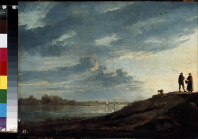 Tramonto su un fiume da Aelbert Cuyp