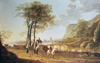 Ampio paesaggio fluviale da Aelbert Cuyp