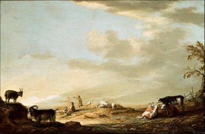 Paesaggio con bovini e figure da Aelbert Cuyp