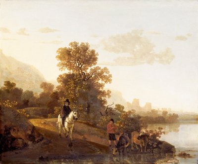 Paesaggio con il castello di Ubbergen, 1640-1691 da Aelbert Cuyp