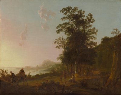 Paesaggio con la Fuga in Egitto, ca. 1650 da Aelbert Cuyp
