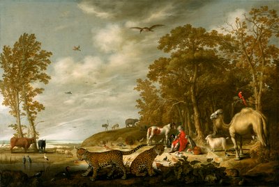 Orfeo che suona per gli animali da Aelbert Cuyp
