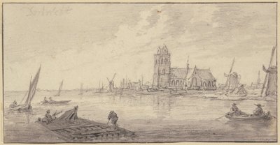 Zattere di legname al largo di Dordrecht da Aelbert Cuyp