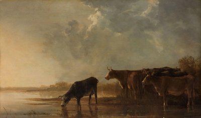 Paesaggio fluviale con mucche da Aelbert Cuyp