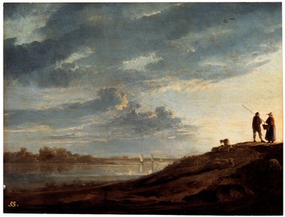Tramonto sul fiume da Aelbert Cuyp