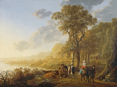 La fuga in Egitto da Aelbert Cuyp
