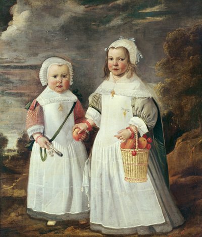Due giovani ragazze in un paesaggio da Aelbert Cuyp