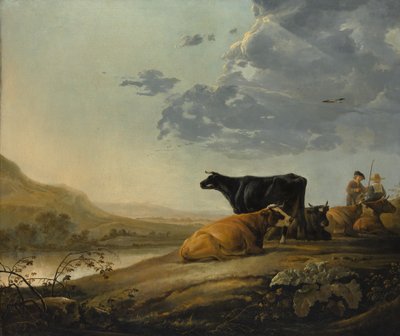 Giovani pastori con mucche da Aelbert Cuyp