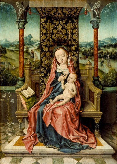 Madonna col Bambino in trono da Aelbrecht Bouts