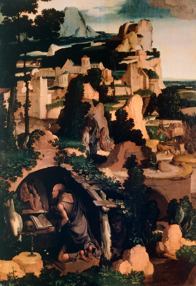 San Girolamo Penitente, copia da Aelbrecht Bouts