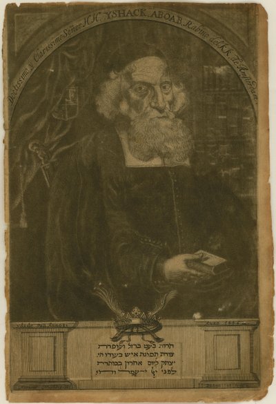 Ritratto di Isaac Aboab da Fonseca da Aernout Naghtegael