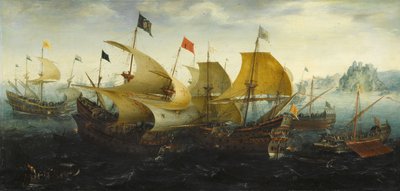 La battaglia di Cadice (navi olandesi e inglesi attaccano l