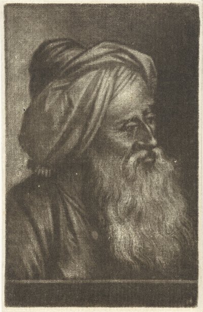 Busto di un uomo con turbante da Aert Schouman