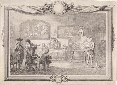 Gilda di San Luca a Dordrecht, 1736 da Aert Schouman