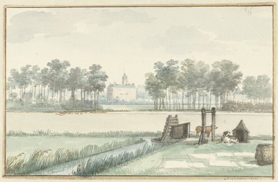 Il castello Ter Hooge a Walcheren da Aert Schouman